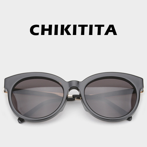 치키티타선글라스 CS5006 1 BK 오버사이즈 러브썸 뿔테 블랙
